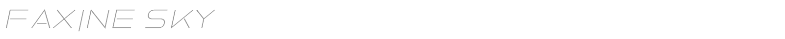 Faxine Sky font preview